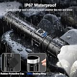 Lumitact XHP70.2 LED Torch 500000 Lumens Rechargeable Flashlight 5 Modes Zoom view 7