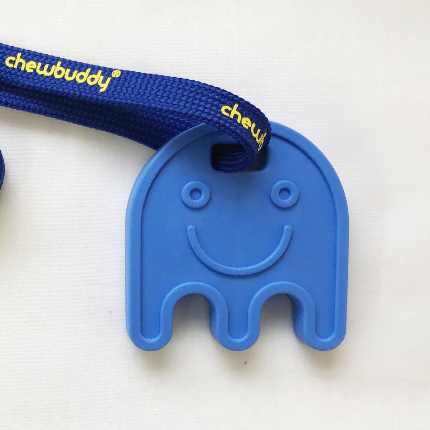 Chewbuddy Sensory Direct Ghost & Lanyard - Pack of 1, Sensory Toy for a Fidget Chew or Teething Aid, Blue, Medium
