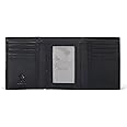 NeoMonte Handcrafted RFID Leather Wallet For Men, Sleek Trifold Front Pocket Wallet with 2 ID & 9 Cards Slots (01 Black nappa NM)