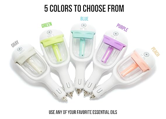 Amazon Com Aroma Essence 2 In 1 Car Humidifier Essential Oil Diffuser Gray Beauty