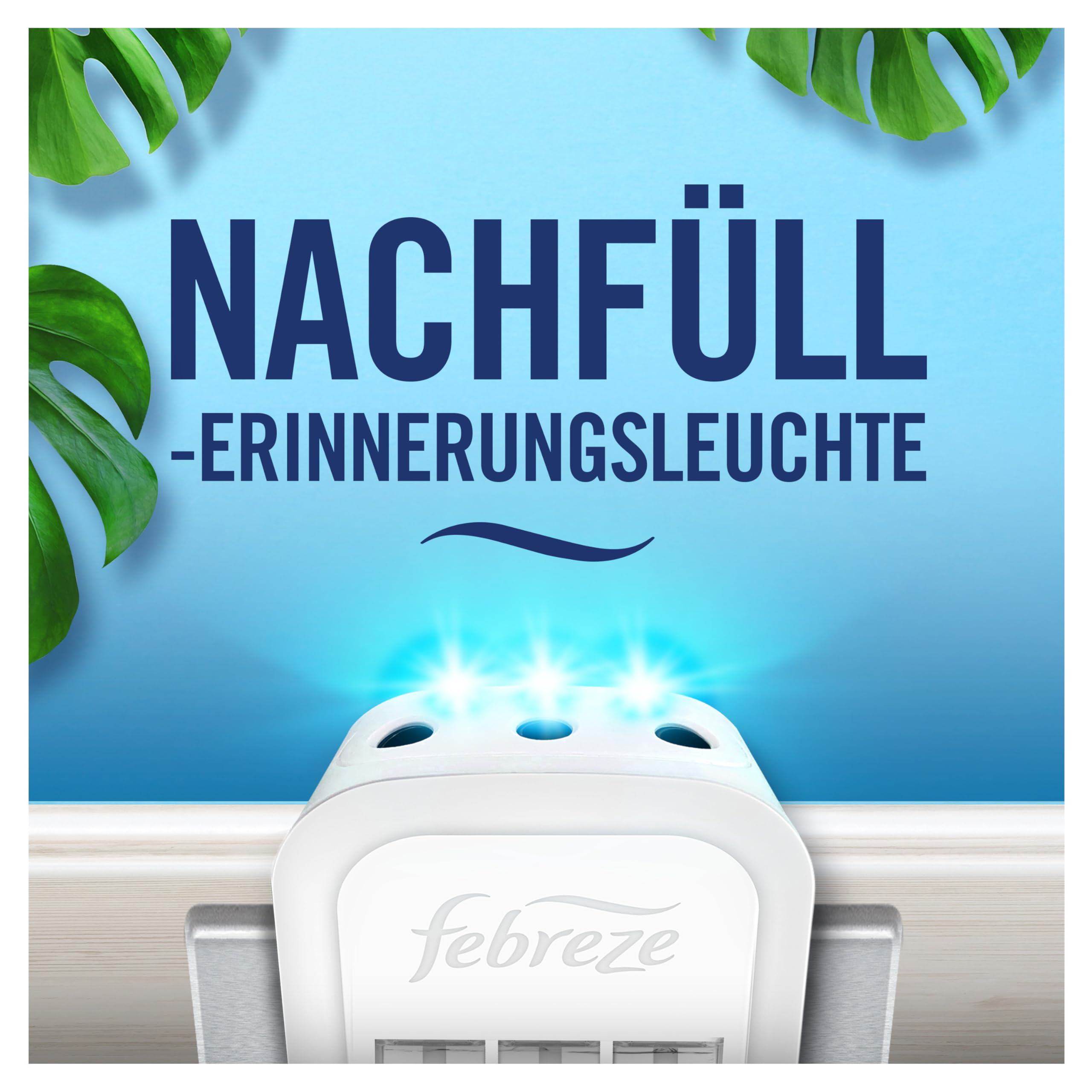 Febreze Programmierbarer Lufterfrischer 3Volution Duftstecker Starter-Kit + 4x Nachfüllflakons Aprilfrisch, Elektrischer Raumduft mit 3 Wechselnden Düftne Zum Bekämpfen Von Gerüchen 6