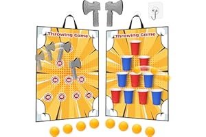 FLYBAKIZ 26" Large Dart Board for Kids, Dart Board with Foam Axe, Fun Party Play Game Kids Toys, Indoor/Outdoor Kids Games Toys, Birthday Gifts for 3 4 5 6 7 8 9 10 11 12 Year Old Boys Girl