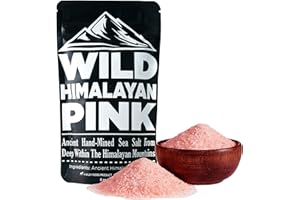 Wild Foods Organic Pink Himalayan Salt, Fine Ground for Table and Cooking, 8 oz | 100% Real, Pure, Unrefined Pink Himalayan Sea Salt | 80+ Minerals and Electrolytes, Small Batch, Ethically Sourced