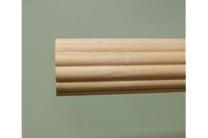 CAPITOL CITY LUMBER Kirsch Wood Trends 1 3/8 Inch Fluted Wood Poles: Unfinished 8 Ft