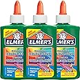 Elmer’s Colour PVA Glue | Green | 147 ml | Washable and Kid Friendly | Great for Making Slime and Crafting | 3 Count