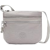 Kipling womens WomenÂ’s Arto Bag, Lightweight Everyday Purse, Casual Nylon Shoulder Crossbody Bag, Grey Gris, 11.25 L X 10.25 H X 1.5 D US