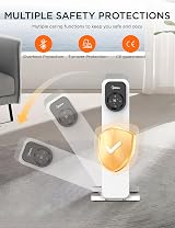 Midea Oil-Filled Radiator 2300W with Remote LED Touch Screen 11 Fin view 7