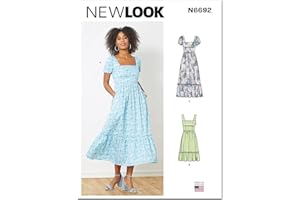 New Look Misses' Dress Sewing Pattern Kit, Code N6692. Sizes 6-8-10-12-14-16-18