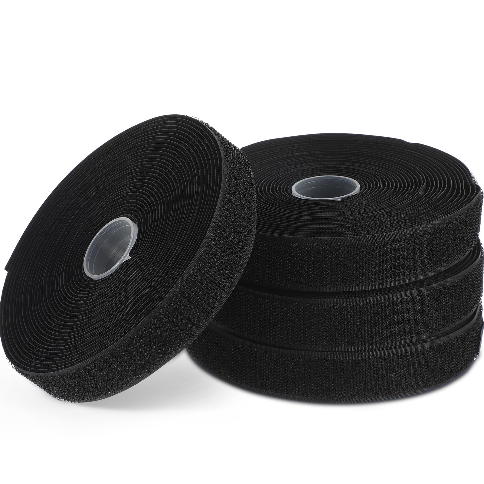 Photo 1 of Zonon 4 Roll 100 Feet Carpet Marker Strips for Classroom Nylon Carpet Strip Tape Floor Spots Dots for School Teachers Supplies Classroom Decoration Back to School Office(Black)