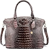 Makcr Joacbv Women Purse Satchel Bag Long Crossbody Classy Tote Bag Top Handle Vegan Leather Ladies Handbags Embossed Pattern