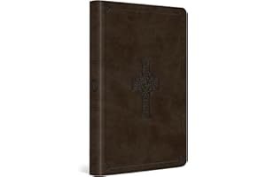 ESV Large Print Value Thinline Bible (TruTone, Olive, Celtic Cross Design)