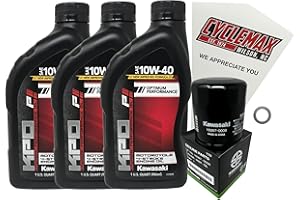 Cyclemax Oil Change Kit compatible with 2018-2023 Kawasaki Ninja 400