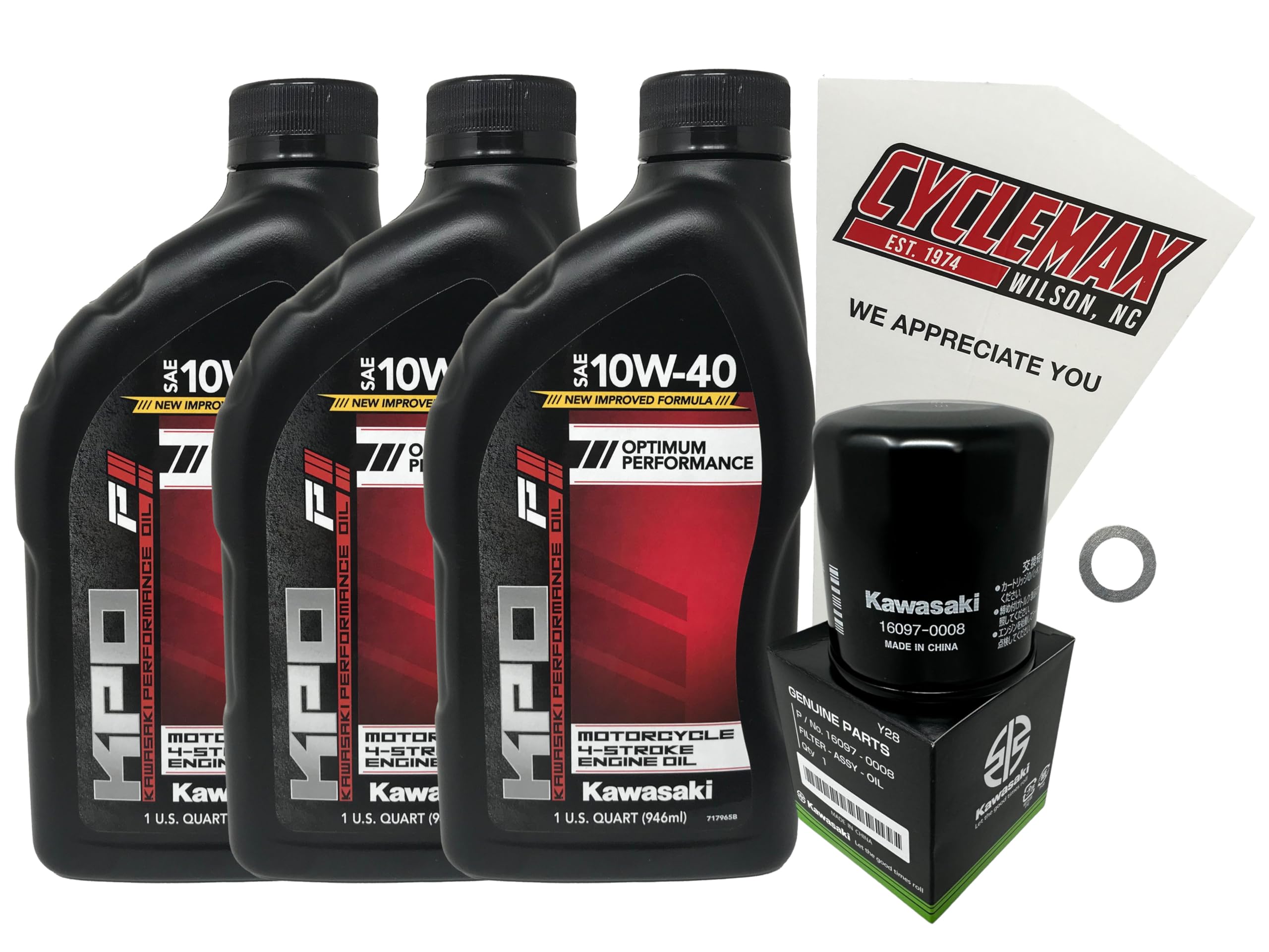 Photo 1 of Cyclemax Oil Change Kit compatible with 2018-2023 Kawasaki Ninja 400