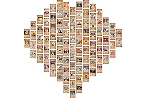 BAYJEW Set of 100 Anime One Piece Wanted Poster Postcards Luffy Zoro Sanji Nami Usopp Chopper Robin Franky Brook Wall Art Posters & Prints for Room Decor Aesthetic and Gifts (6×4 in)