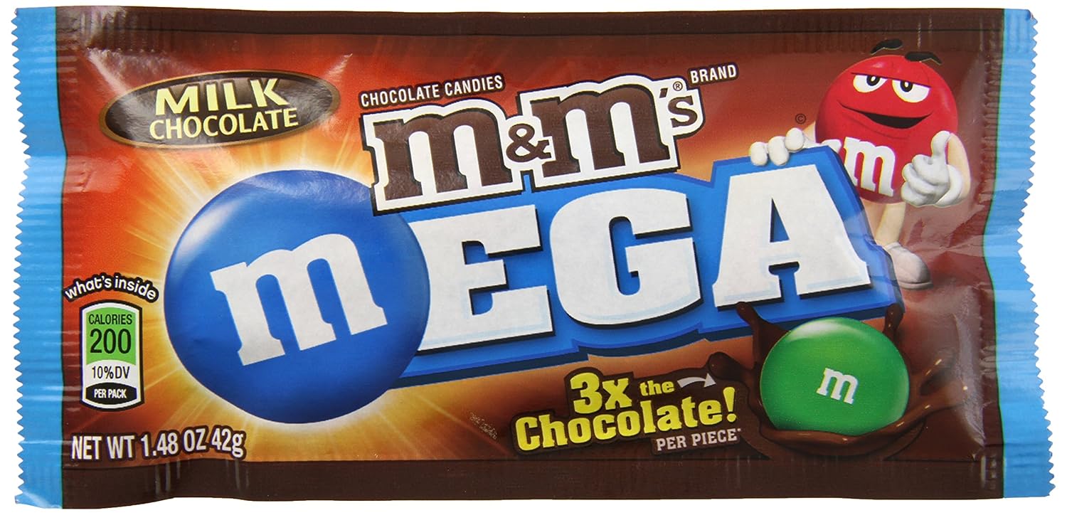 M&M's Mega Size Chocolate Candies (1.48 oz. bags, 24 pk.): Amazon.co.uk