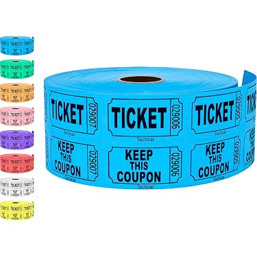 Blue Raffle Ticket Roll