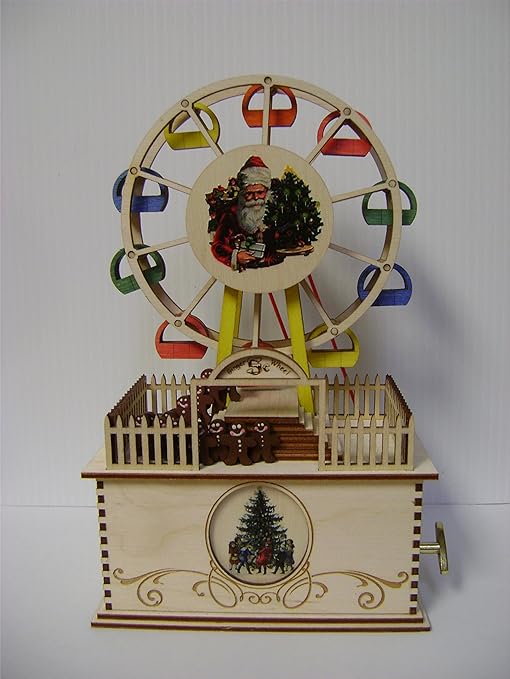 Amazon Com Ginger Cottages Ferris Wheel Music Box Gcm109