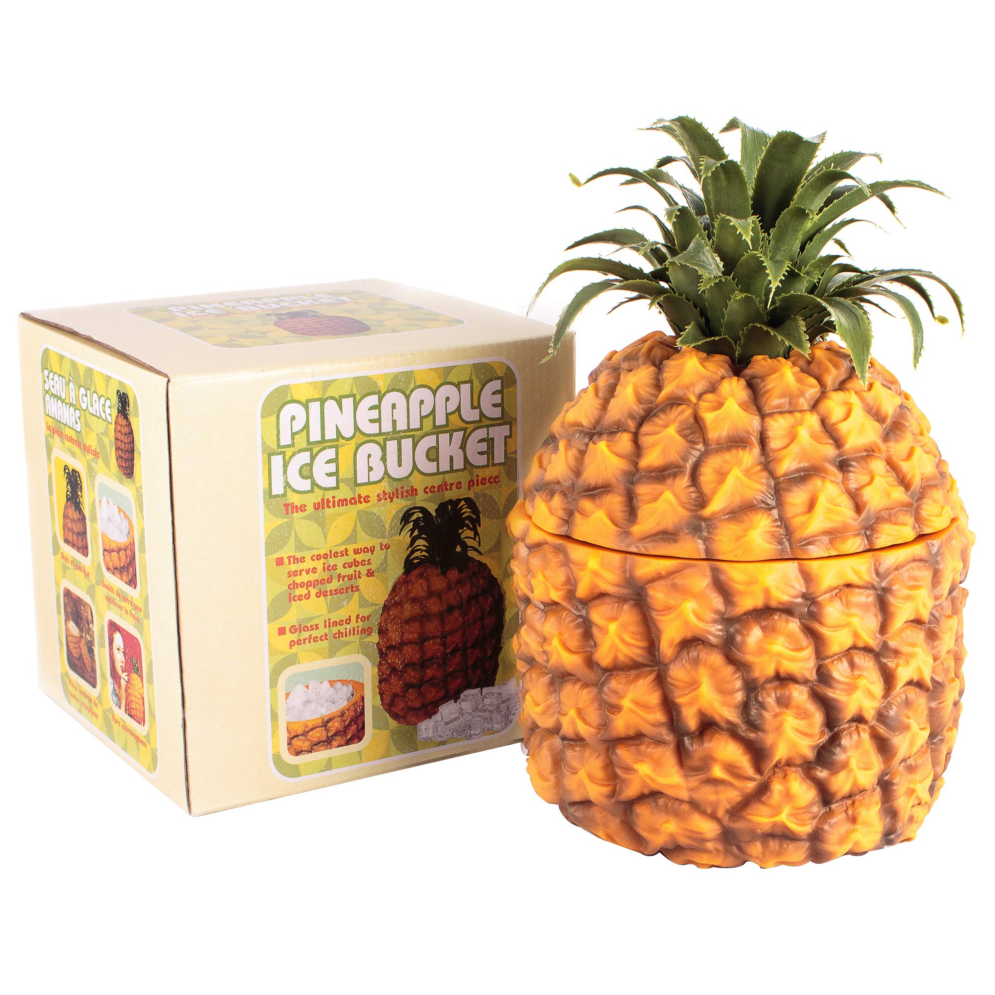 Bar Bespoke Retro Pineapple Ice Bucket - Vintage Plastic Pineapple Shaped Centrepiece