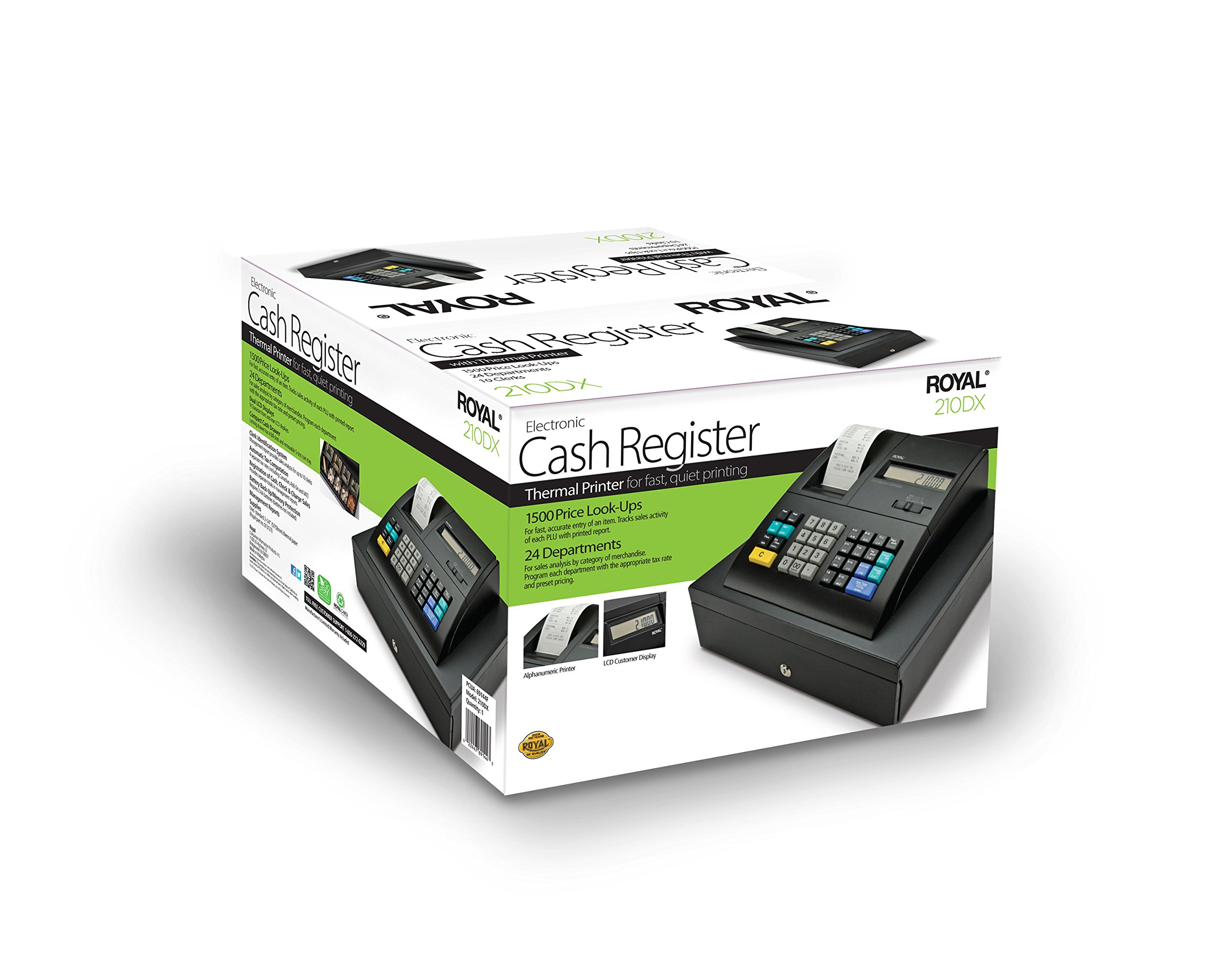 Adler Royal 210DX/220DX/240DX Thermal Paper Rolls - 2 1/4 X 96 Ft Case Of 100