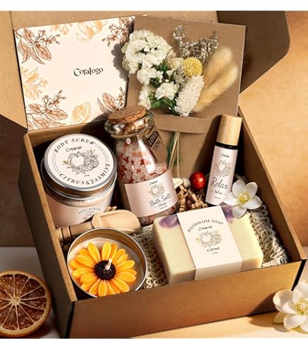 Amazon.com : Coralogo Spa Gift Basket for Women - Natural