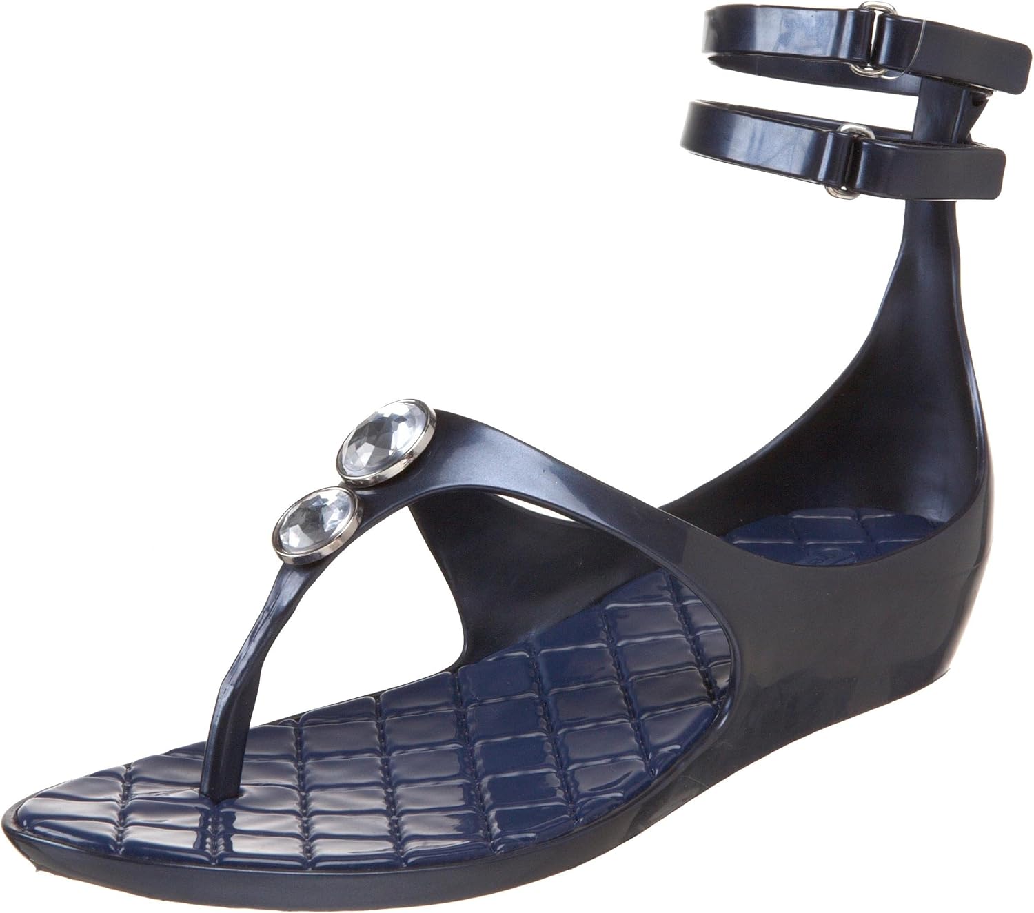 Grendha Women's Authentic Gladiator Sandal,Blue,8 M US