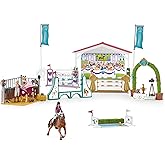 Schleich Horse Club, 86-Piece Playset, Horse Toys for Girls and Boys Ages 5-12, Friendship Horse Tournament