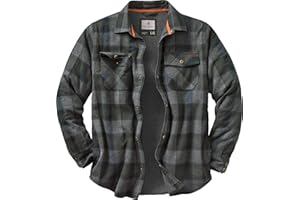 Legendary Whitetails Men's Thermal Lined Shirt Jacket Plaid Flannel Polyfill Insulated