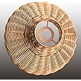 Rattan lampshade Hanging Pendant Light CoversWicker,Boho Woven replacement Lamp Shades,Woven-wicker Boho Ceiling Light cover For Living Room Bedroom Kitchen Light Fixture Replacement
