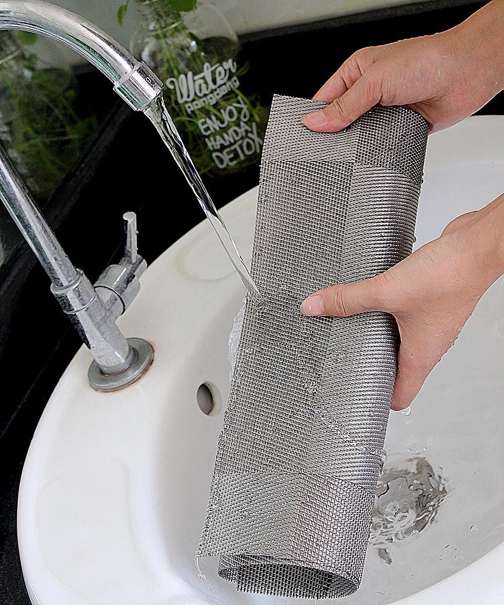 Silver Placemats,Vi-GO,Silver Table Mats,Non-slip Insulation Table Dinner Mats Weave Washable Dining Placemats for Kitchen Table Set. (6pack)