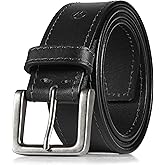 Wrangler Men’s Leather Belt, Country Casual Every Day Belt for Jeans
