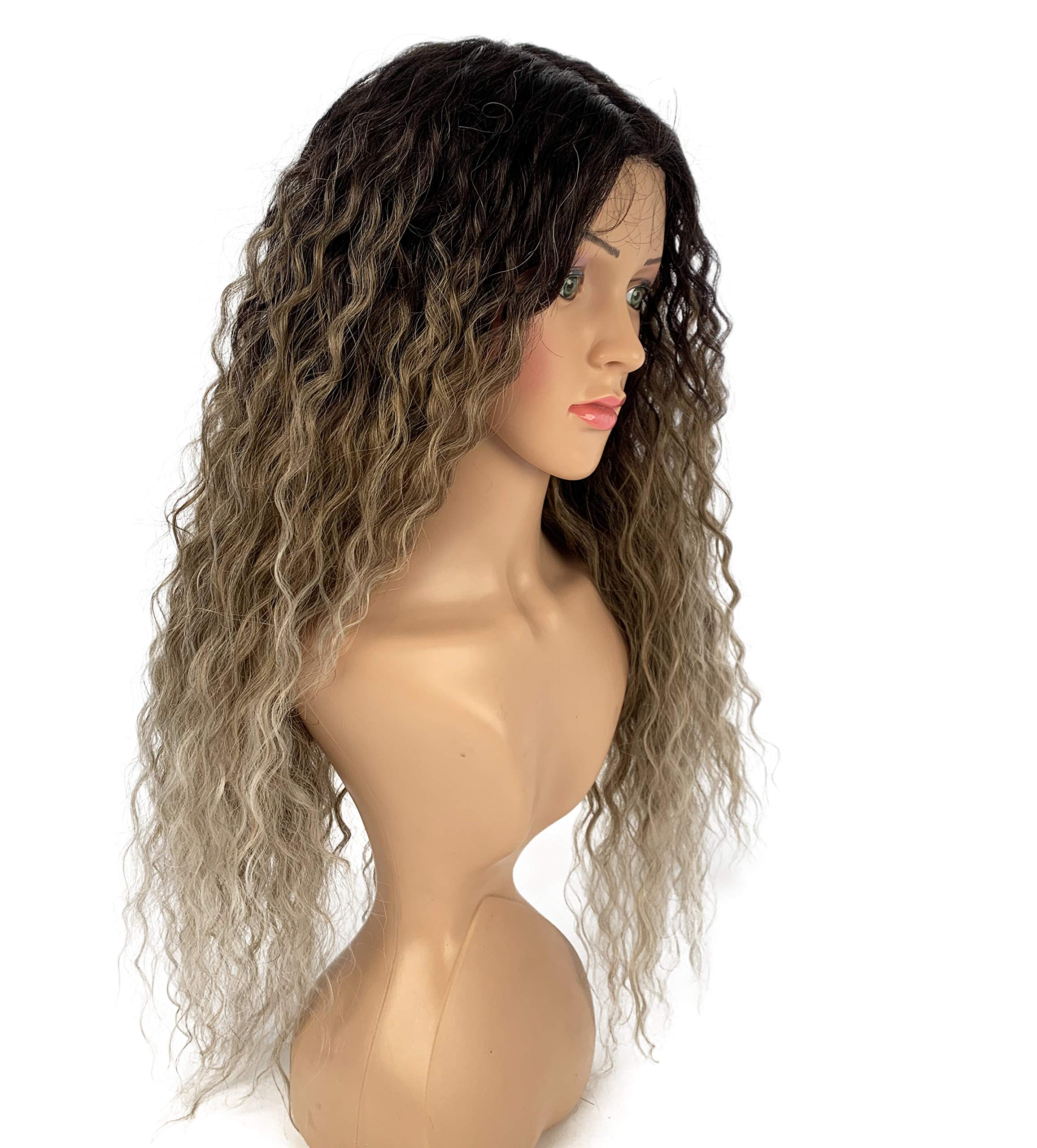 SLEEK 30” long Lace Parting Wig Synthetic 4'' Deep Parting With Baby Hair SPOTLIGHT 101 ATTY Wig Soft Curly Wig With Baby for Women Hair Heat Resistant Fiber 193g(TT4/12/27)