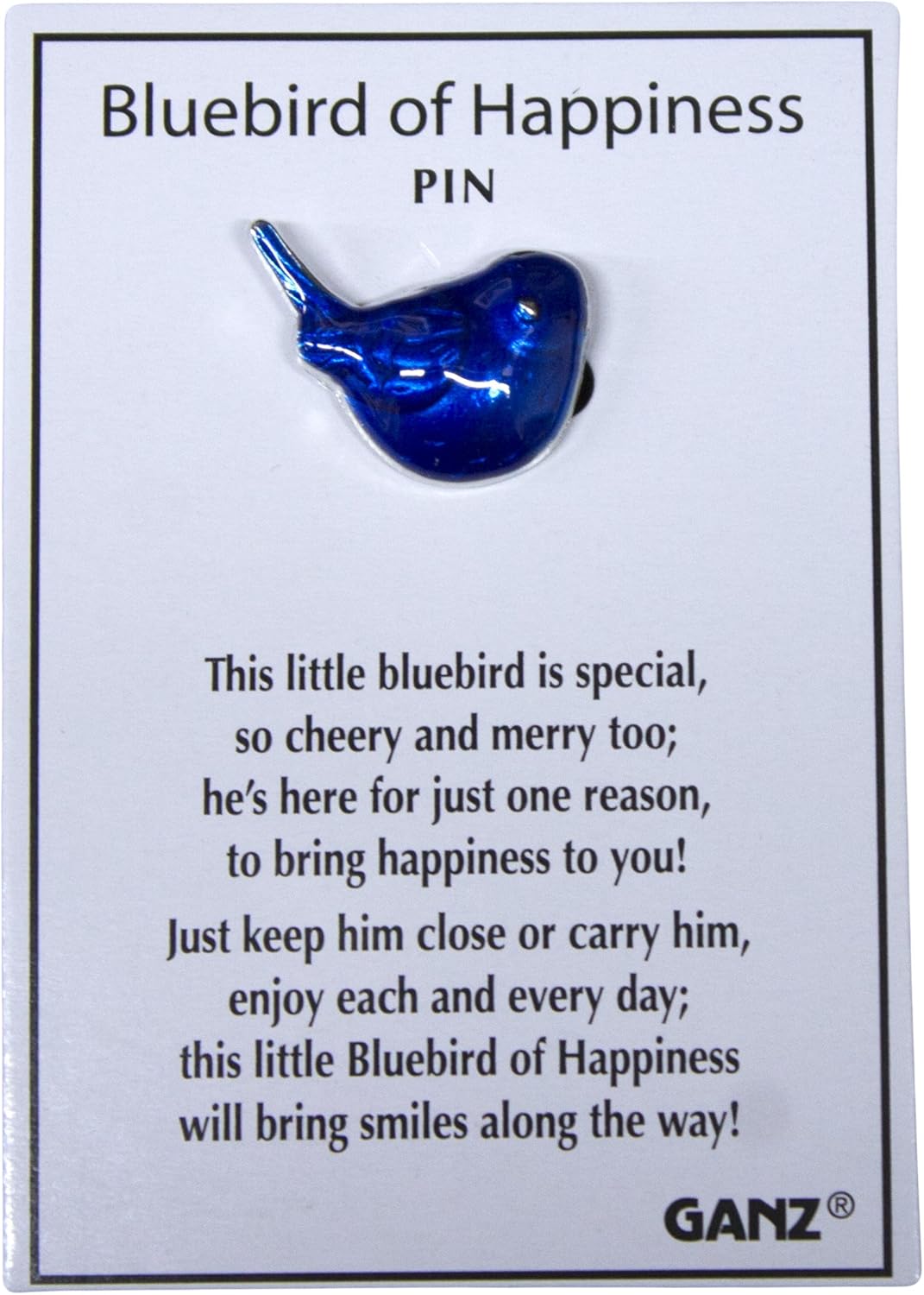 Amazon.com: Ganz Bluebird of Happiness Metal Fashion Pin: Clothing