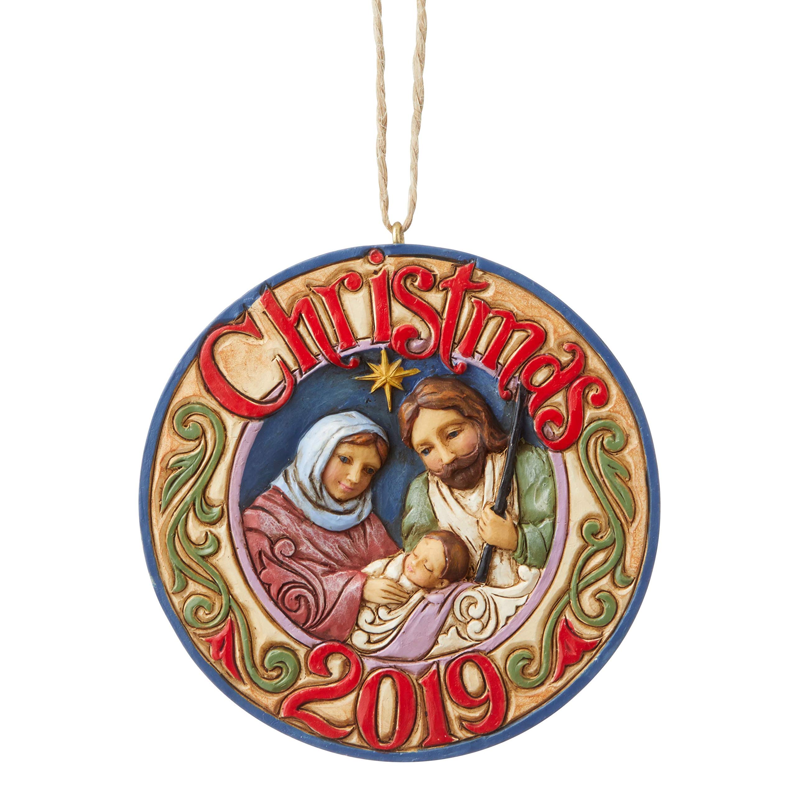 Heartwood Creek by Jim Shore Holy Family 2019 Dated Hanging Ornament