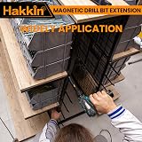 Hakkin Magnetic Bit Holder Set 6Pcs 1/4 Inch Hex Shank S2 Steel Extension view 8