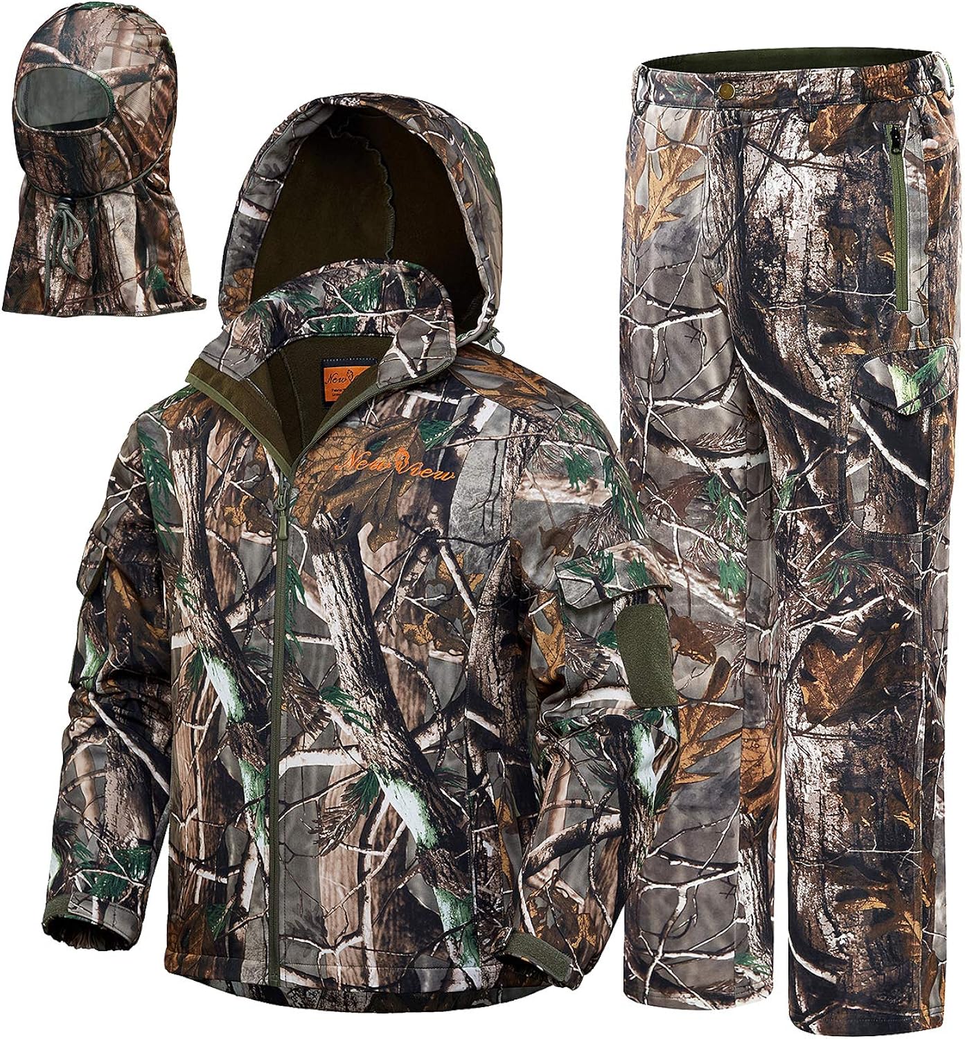 NEW VIEW 2020 Upgrade Hunting Clothes for Men, Silent Water Resistant Hunting Suits, Camo Hunting Camouflage Hooded Jacket, Hunting Pants : Clothing