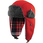 Wool Blend Aviator Trapper hat Trooper Ear Flaps Ushanka Eskimo Russian Warm Winter Cold…
