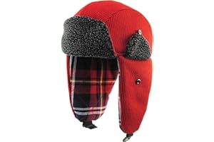 KBETHOS Wool Blend Aviator Trapper hat Trooper Ear Flaps Ushanka Eskimo Russian Warm Winter Cold…