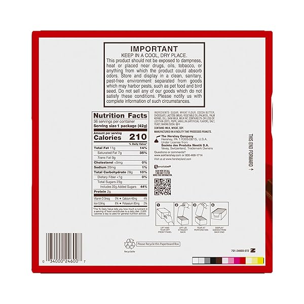 KIT KAT MILK CHOCOLATE WAFER CANDY BARS, 1.5 OZ (36 COUNT)