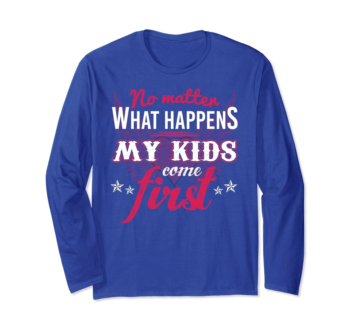 My Kids Come First Single Mom Long Sleeve Mother's Day Gift-anz