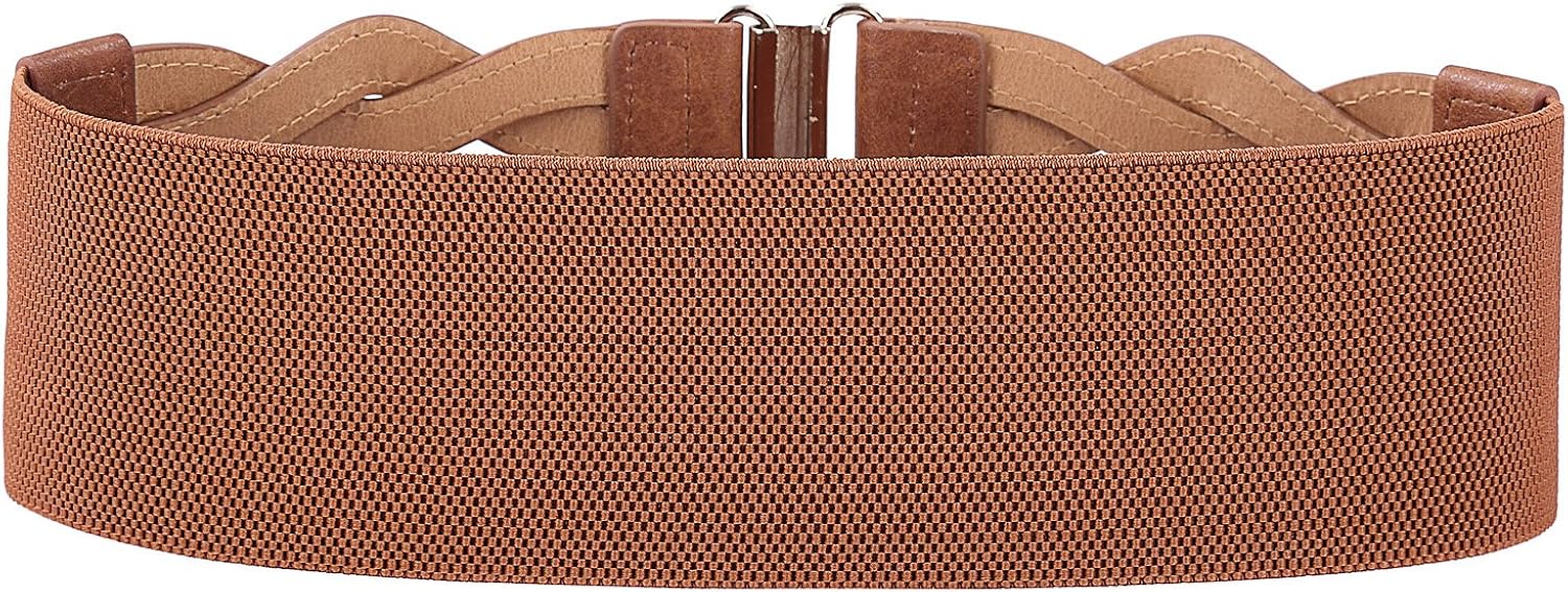 GRACE KARIN Women's Elastic Vintage Belt Stretchy Retro Wide Waist Cinch Belt at  Women’s Clothing store