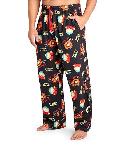 South Park Mens Lounge Pants Comedy Series Characters Grey Pjs