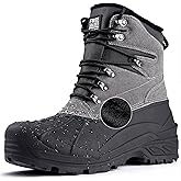 FREE SOLDIER Mens Snow Winter Boots for Men Warm Fleece Lining Winter Ski Shoes Waterproof Insulated Booties