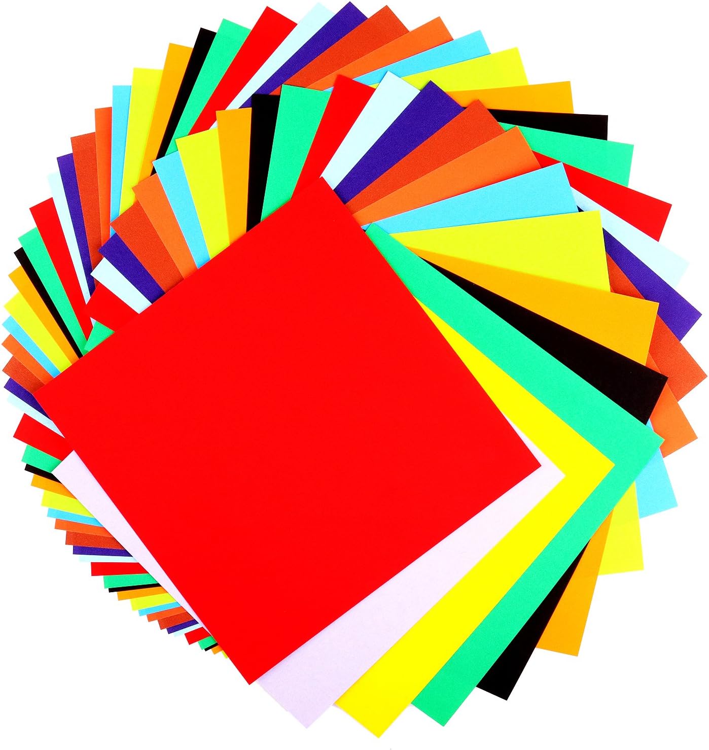 200 Count Origami Paper, Double Sided Colors, 6-Inch For Arts and Crafts Projects
