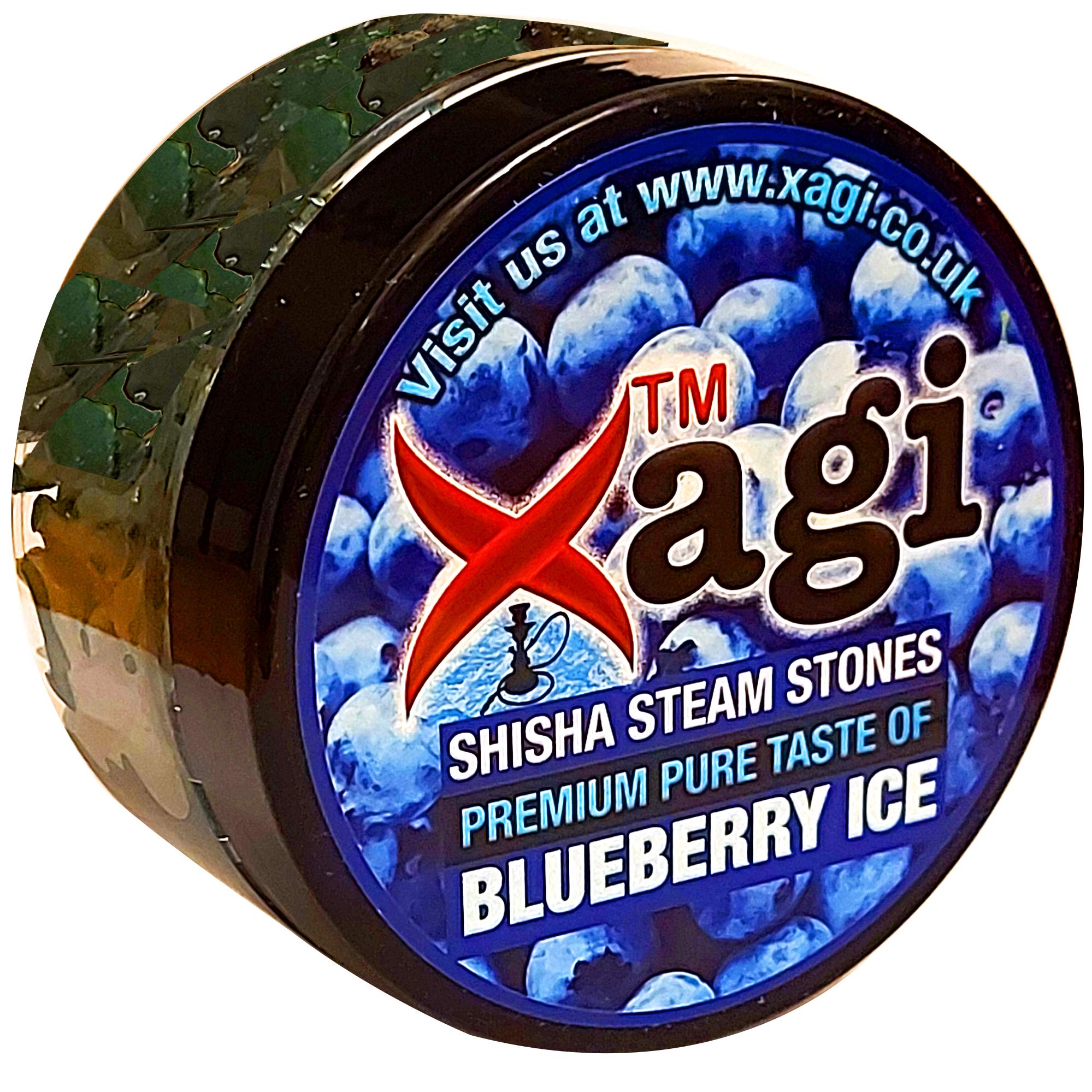 Xagi Blueberry ice Shisha Flavour Hookah Flavour Nicotine-Free Non-Tobacco Shisha Steam Stones 100g