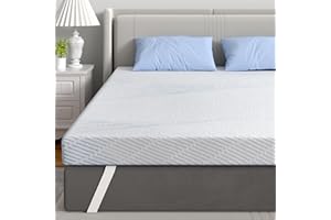 BedStory Firm Mattress Topper Queen, 3 Inch Cooling Memory Foam Mattress Topper for Back Pain, Pressure Relief Breathable Foa