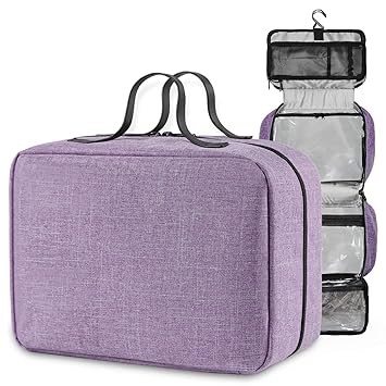hanging toiletry bag with removable pouch