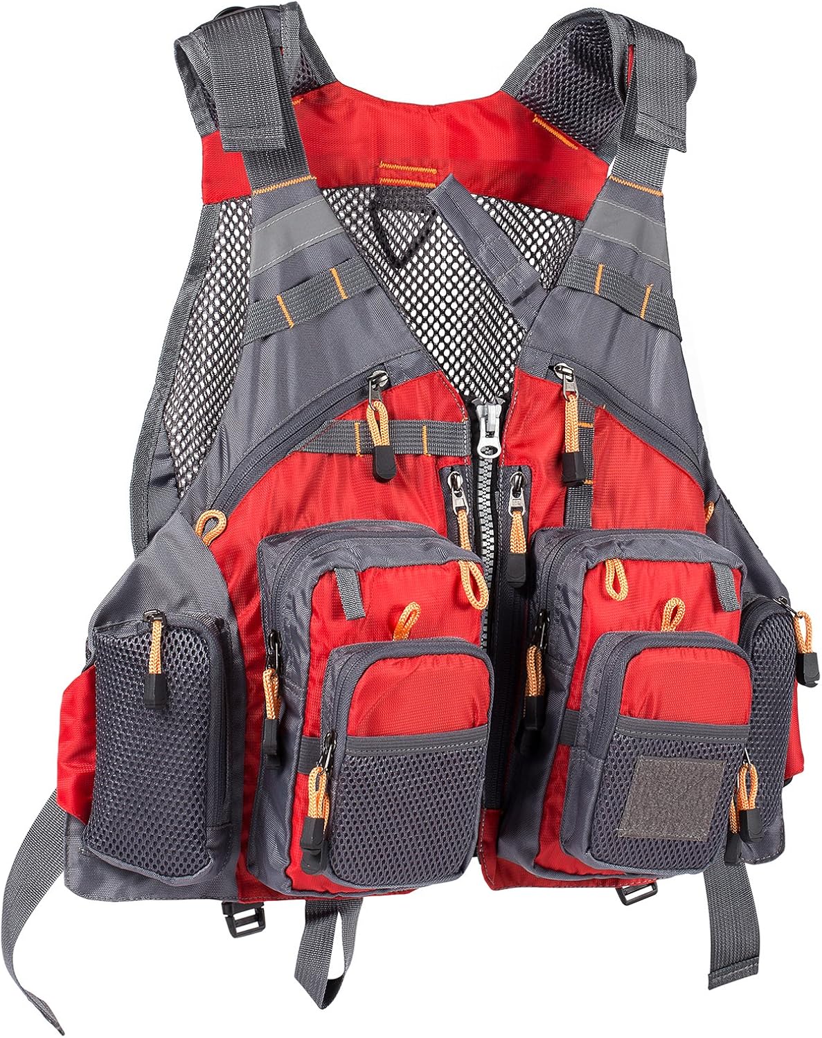 Bassdash Strap Fishing Vest Adjustable for Men and Women, for Fly Bass Fishing and Outdoor Activities: Clothing
