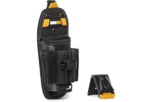 ToughBuilt ClipTech Series – Technician 6-Pocket Pouch, Large Heavy-Duty Tool Pouch ClipTech Hub, 1680D Reinforced Fabric, No-Snag Pocket, Durable Construction, Jobsite Organization (TB-CT-36-L6)