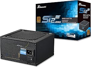 Seasonic S12III 650 SSR-650GB3 650W 80+ Bronze ATX12V & EPS12V Direct Cable Wire Output Smart & Silent Fan Control Power Supply
