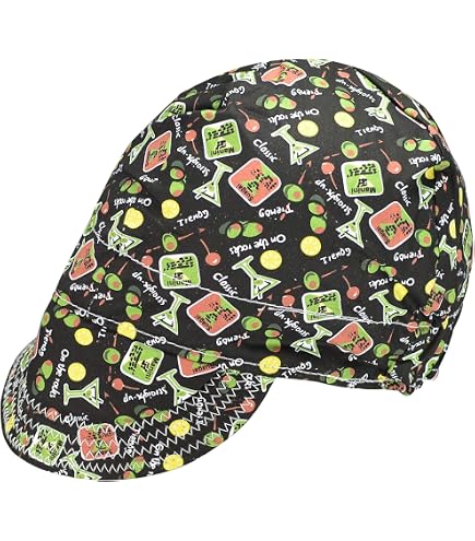 Fullsheild Reversible Welding Cap – Flame Resistant CAT 2 FR 6-Panel Hat For Men & Women, Printed, 2-Pack, Size 7 1/4 - View #9